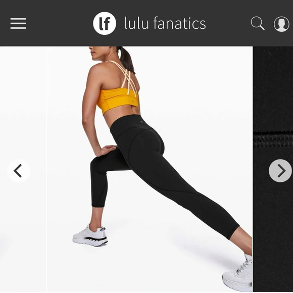 EUC Lululemon Time To Sweat Crop 23" in Black Women size 4 - Picture 8 of 13